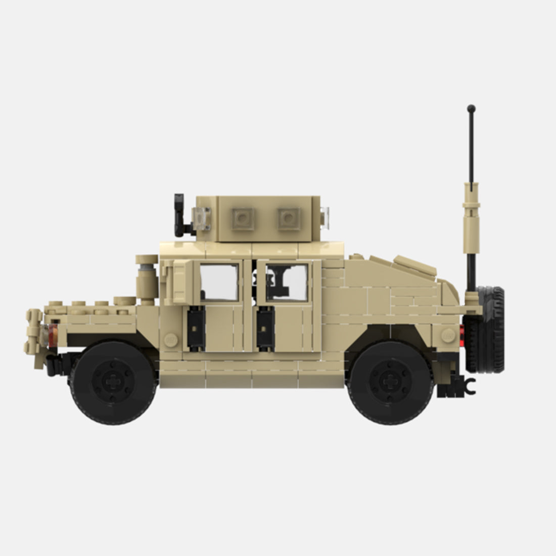 Desert HUMVEE 2 Modern Military Vehicle Building Blocks
