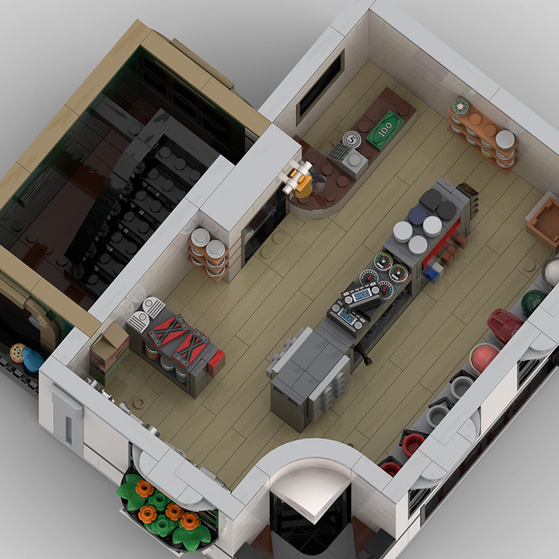 MOC-139508 Modular Car Showroom Building Blocks