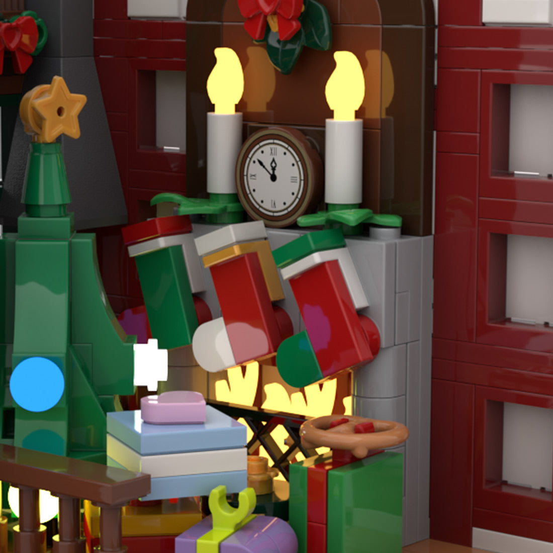 Christmas Old Town Winter Village Building Blocks