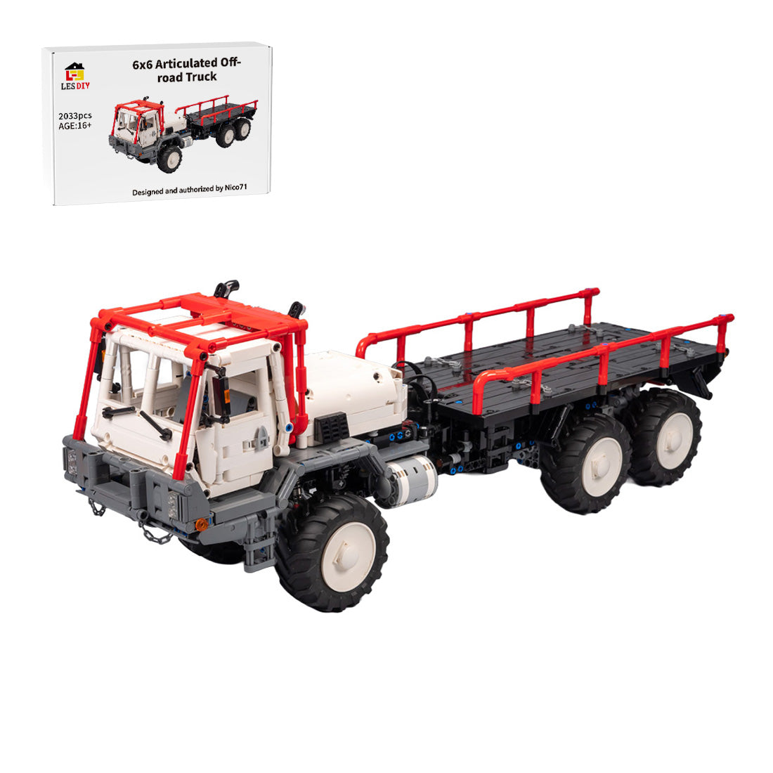 MOC-136390 Foremost Delta 6x6 Articulated Off-Road Truck Building Blocks