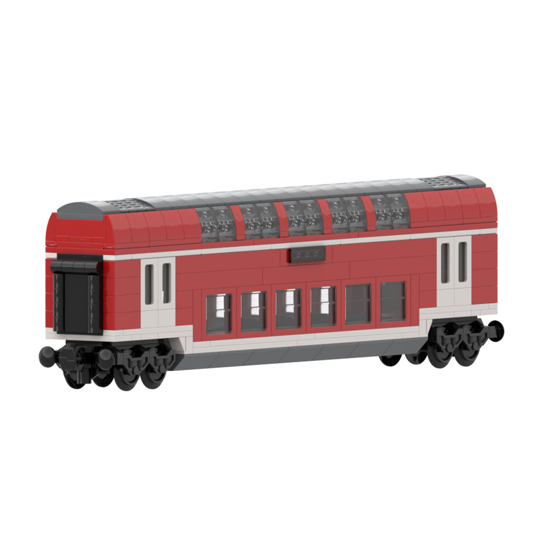 DoSto DB 2nd Class Double-Decker Passenger Car Building Blocks