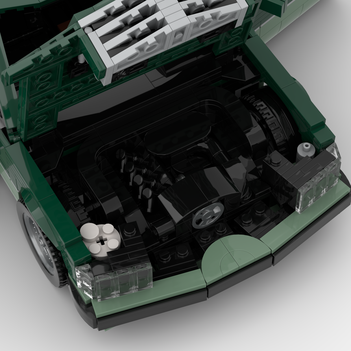 1980s German Grand Touring Coupe Building Blocks (Gobricks)