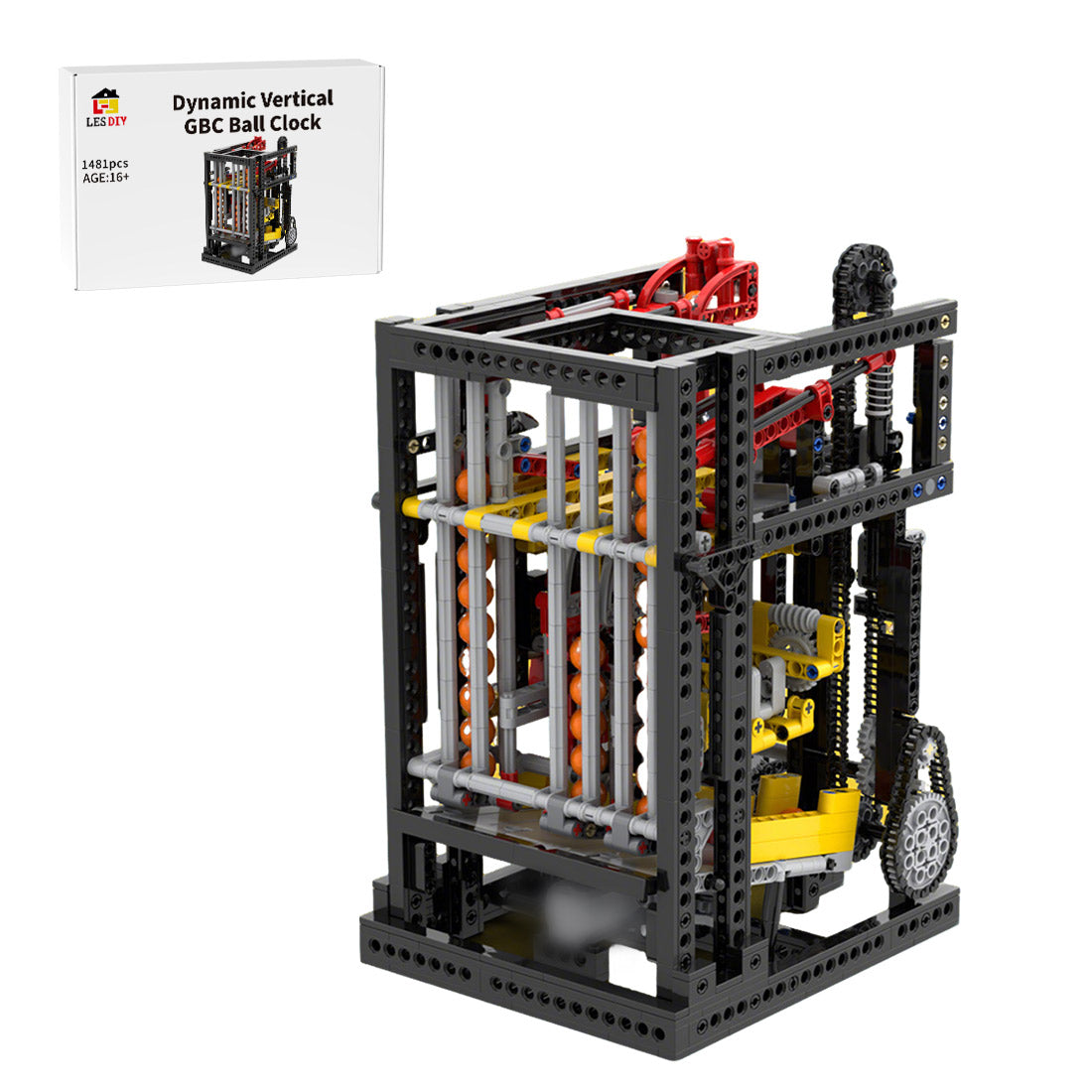 MOC-111898  Vertical Ball Clock Building Blocks