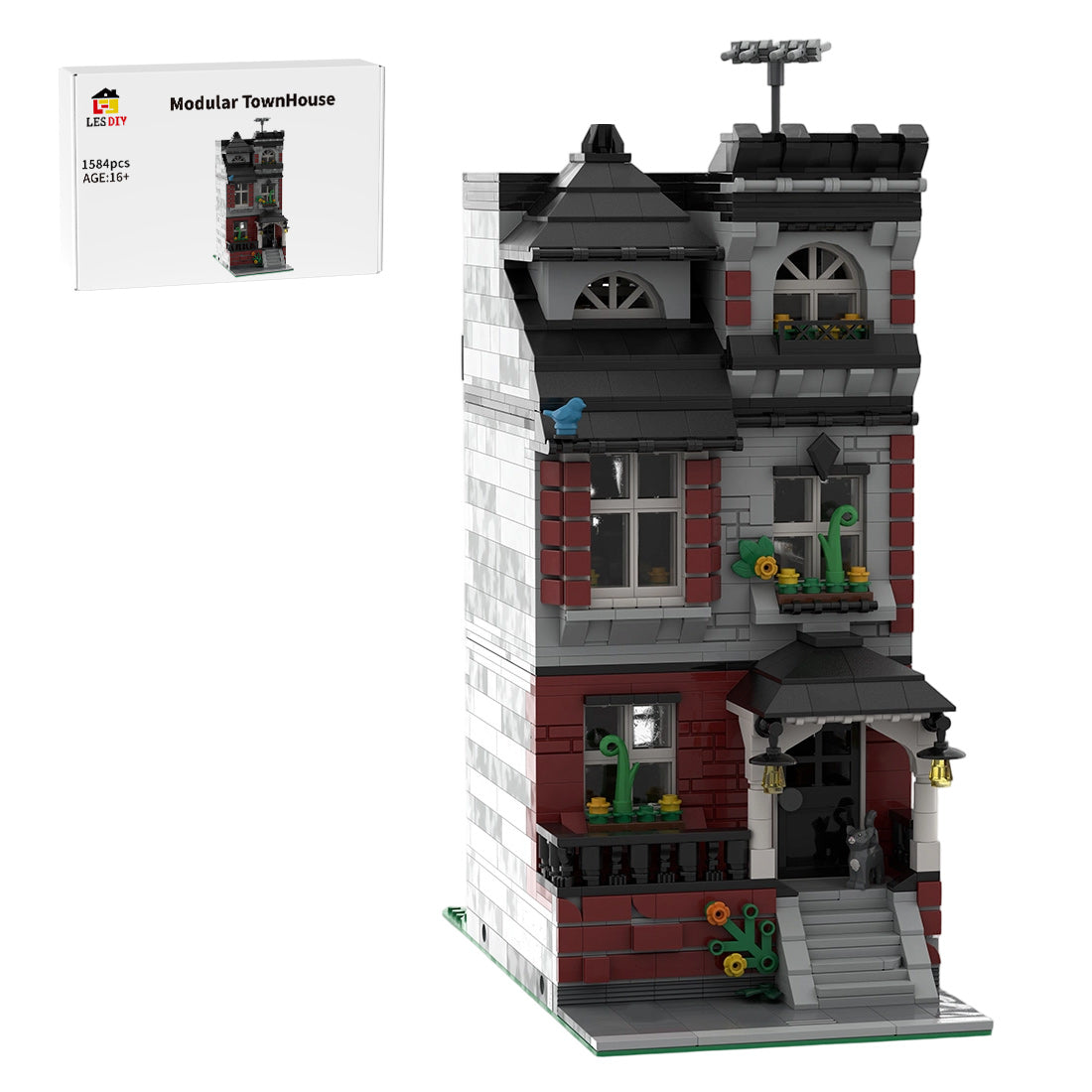 Modular Street Scene Townhouse Building Blocks