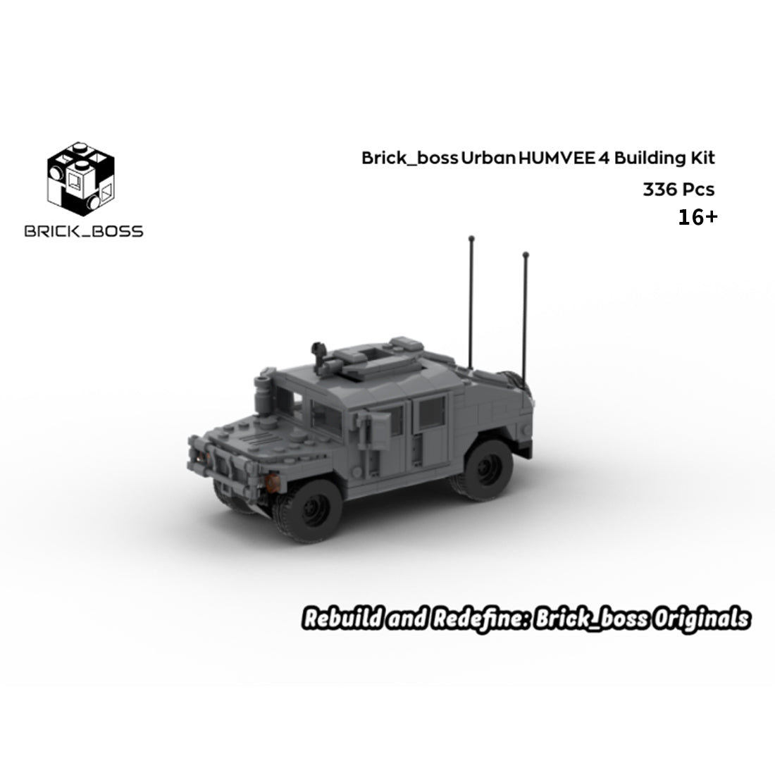Urban HUMVEE 4 Modern Military Vehicle Building Blocks