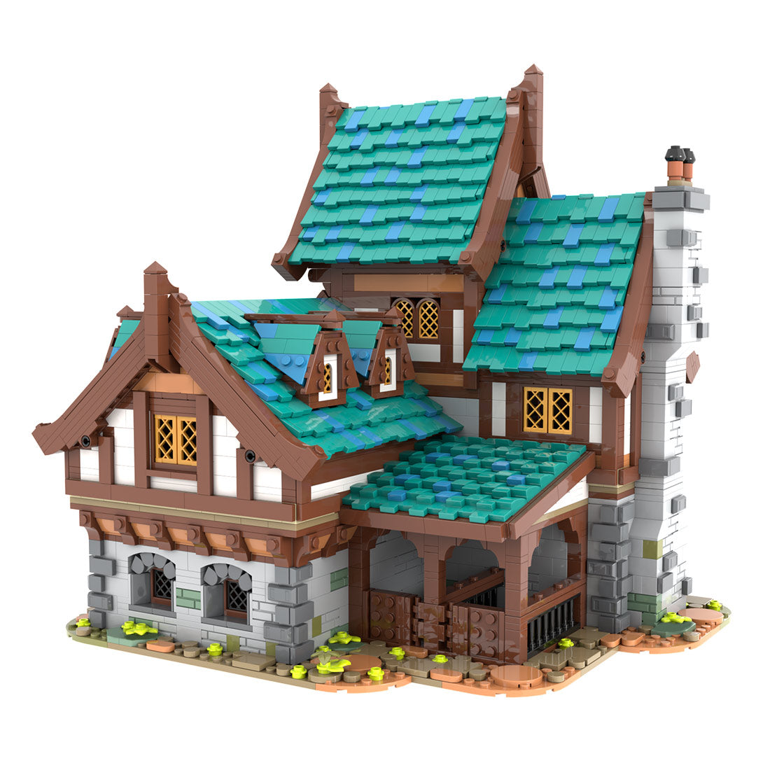 MOC-235629 Drunken Dragon Medieval Tavern Building Blocks