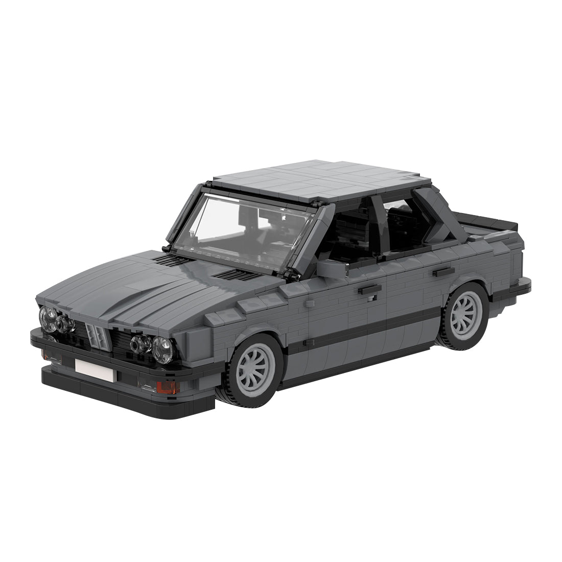 MOC-161114 BMW M5 E28 Dark Bluish Gray Building Blocks