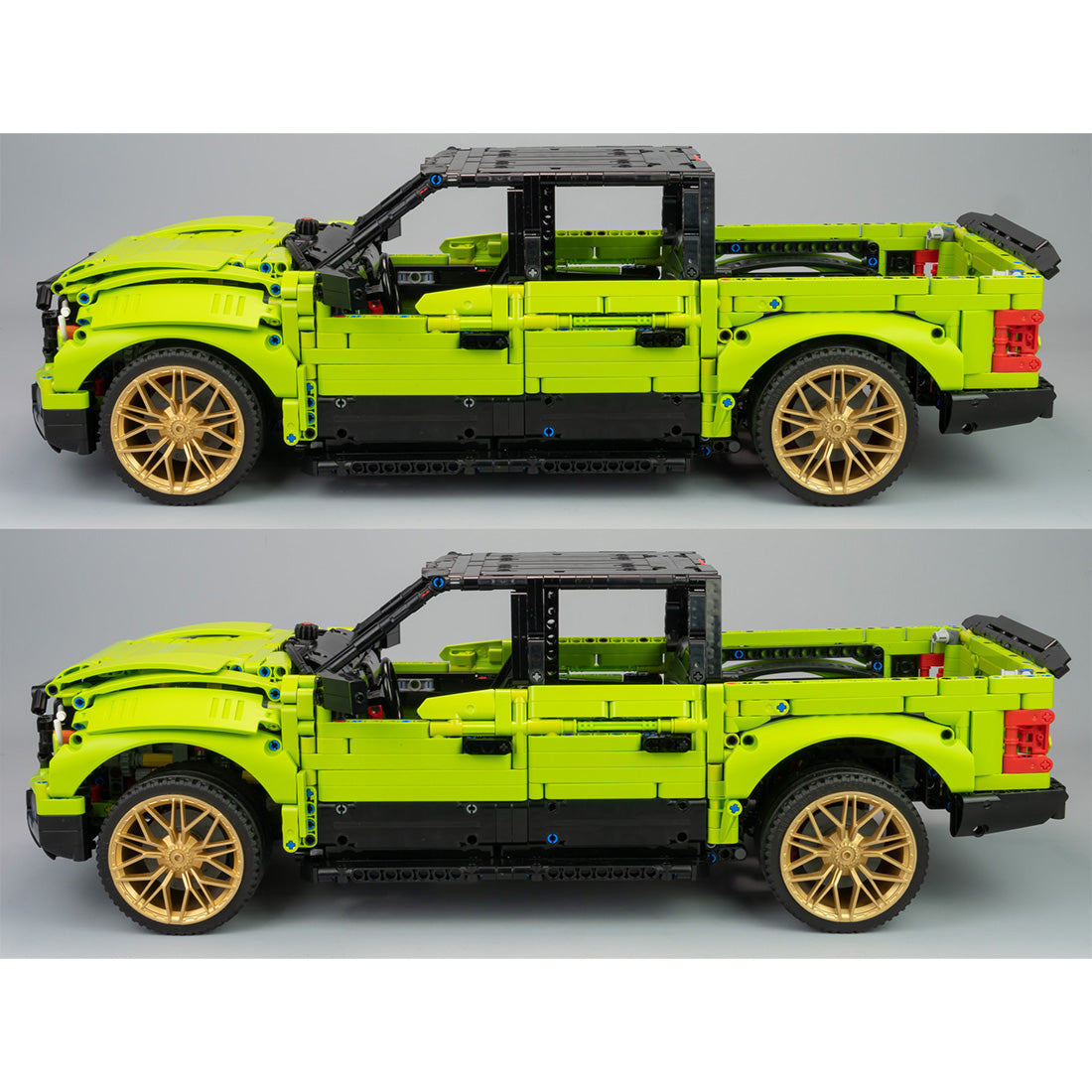 MOC-78624 Ford F-150 1:8 Scale Low-Rider Custom Pickup Truck Building Blocks