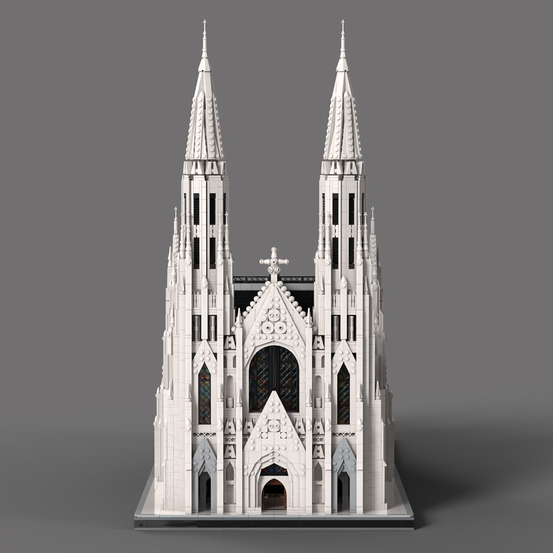 MOC-276548 NYC Saint Patrick's Cathedral Building Blocks