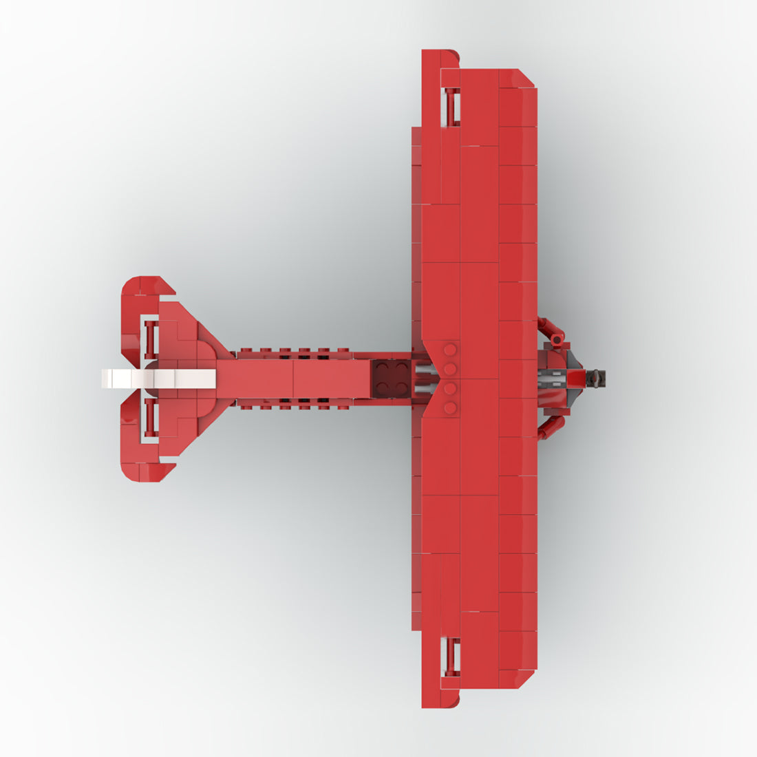 Classic Red Biplane Building Blocks