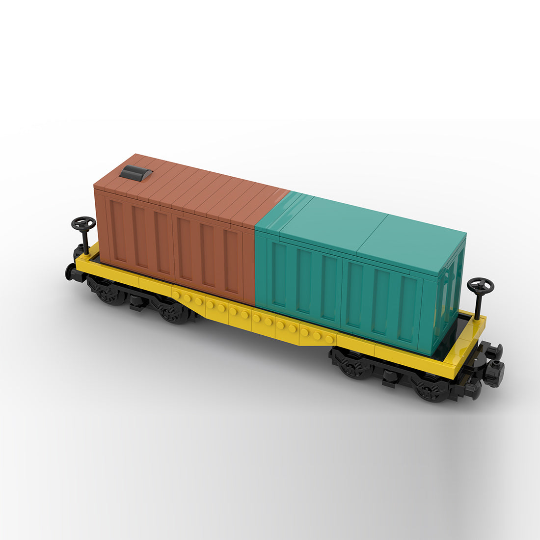 Powered Freight Train Car Building Blocks