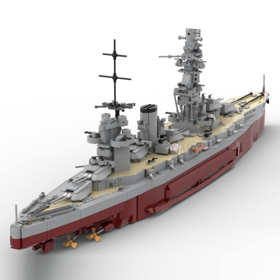 MOC-262613 1:200 Scale IJN Fuso-Class Battleship Building Blocks