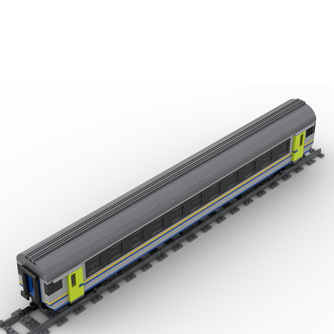 Italy MDVE Carriage DPR Train Building Blocks