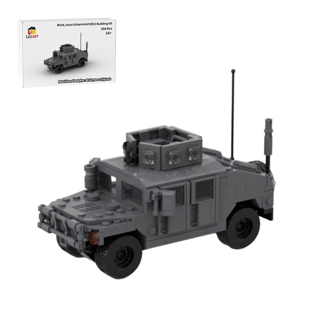 Urban HUMVEE 2 Modern Military Vehicle Building Blocks