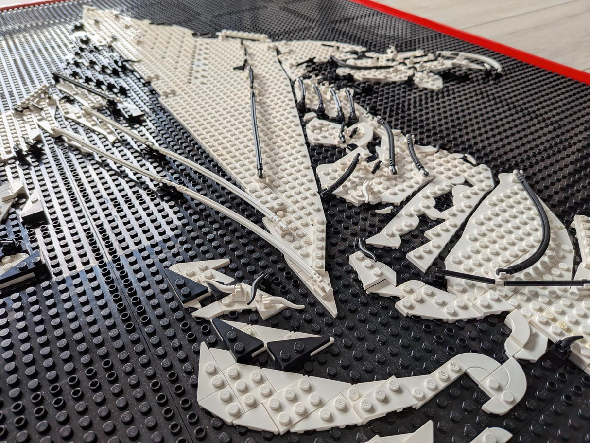 MOC-238914 Lego art relief of a male horror character Building Blocks