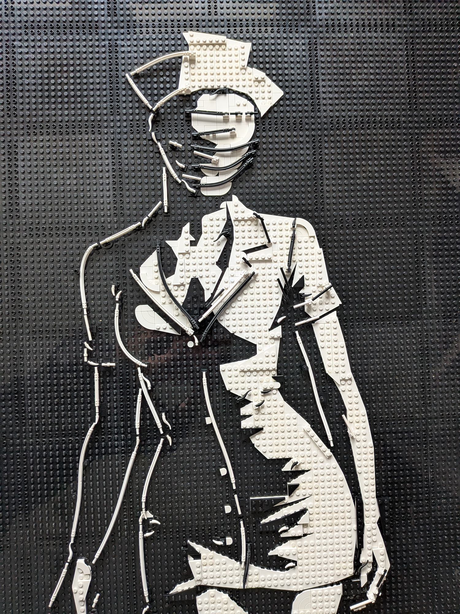 MOC-238853 Lego art relief of a female horror character Building Blocks