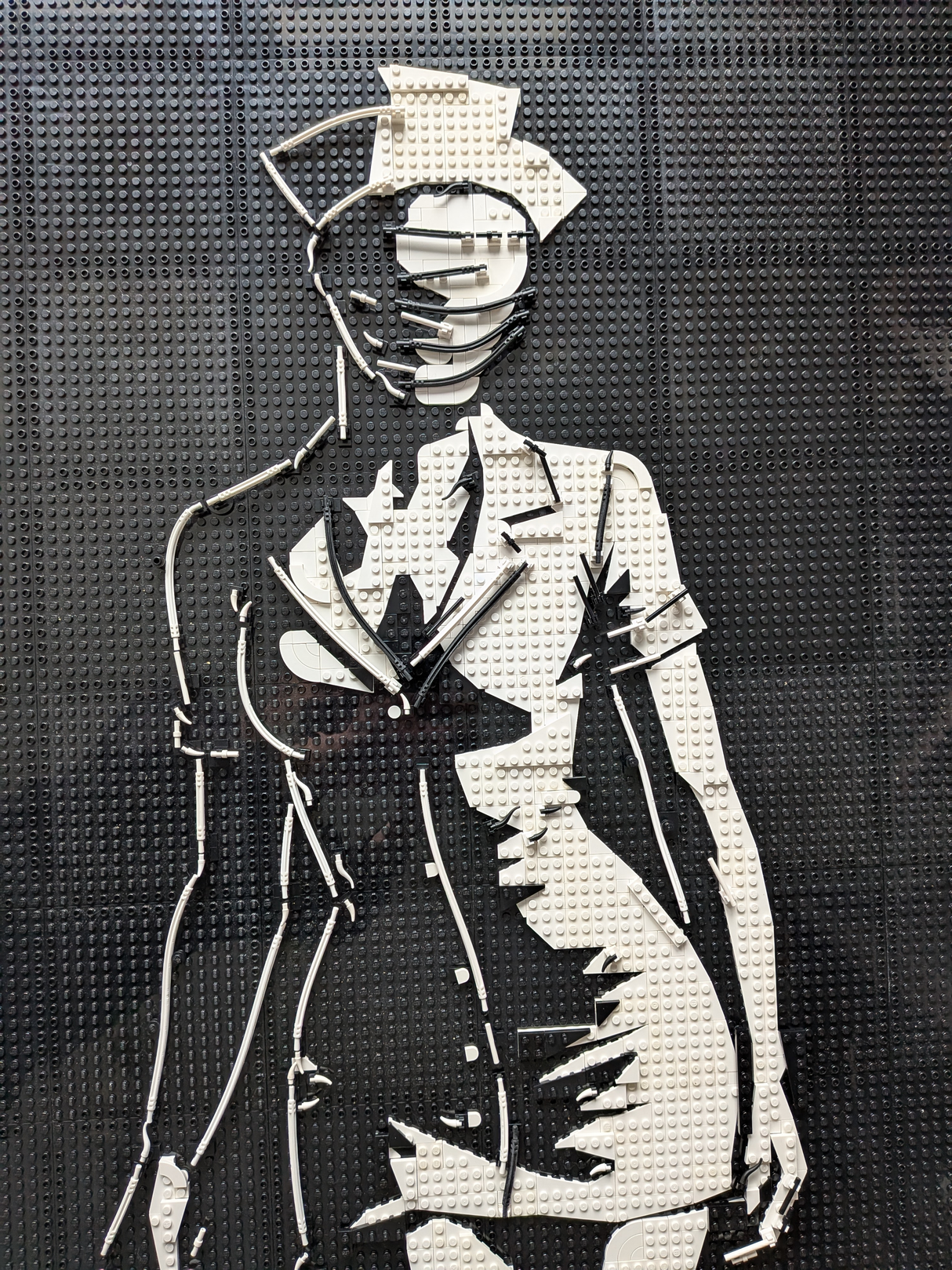 MOC-238853 Lego art relief of a female horror character Building Blocks