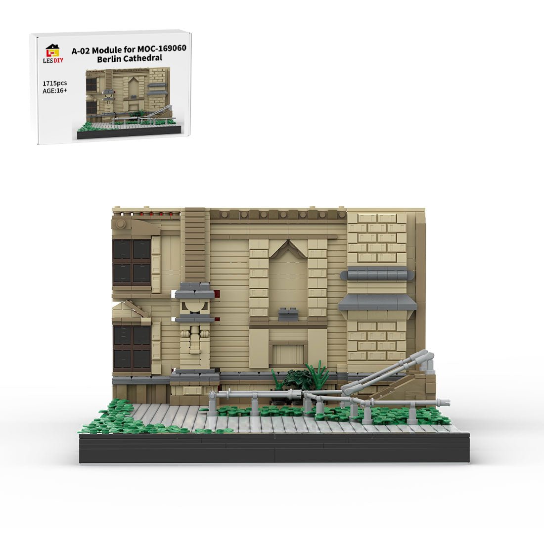 A - 02 Module for MOC - 169060 Berlin Cathedral Building Blocks - LesDiy -