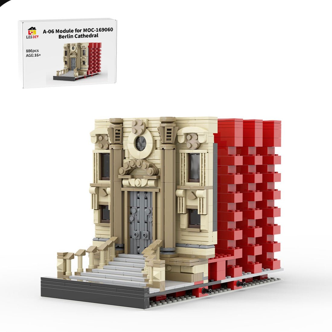 A - 06 Module for MOC - 169060 Berlin Cathedral Building Blocks - LesDiy -