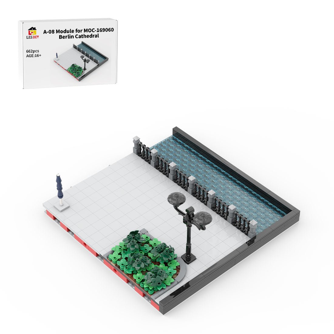 A - 08 Module for MOC - 169060 Berlin Cathedral Building Blocks - LesDiy -