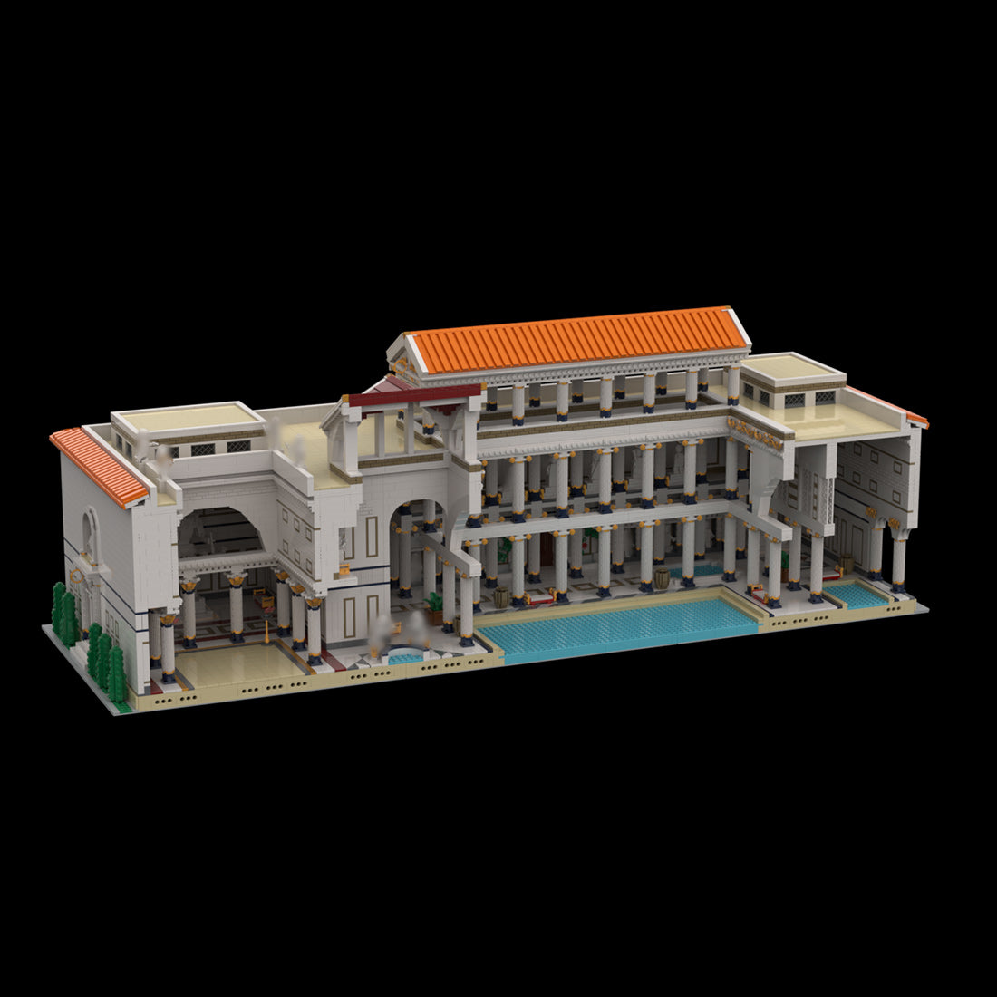 Ancient Roman Bath Building Blocks