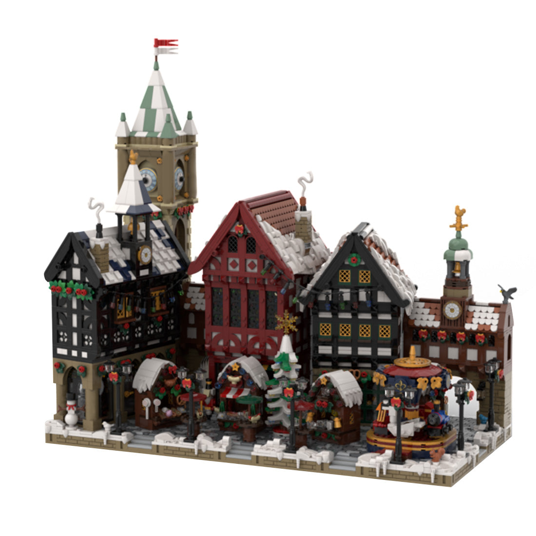 Christmas Old Town Winter Village Building Blocks