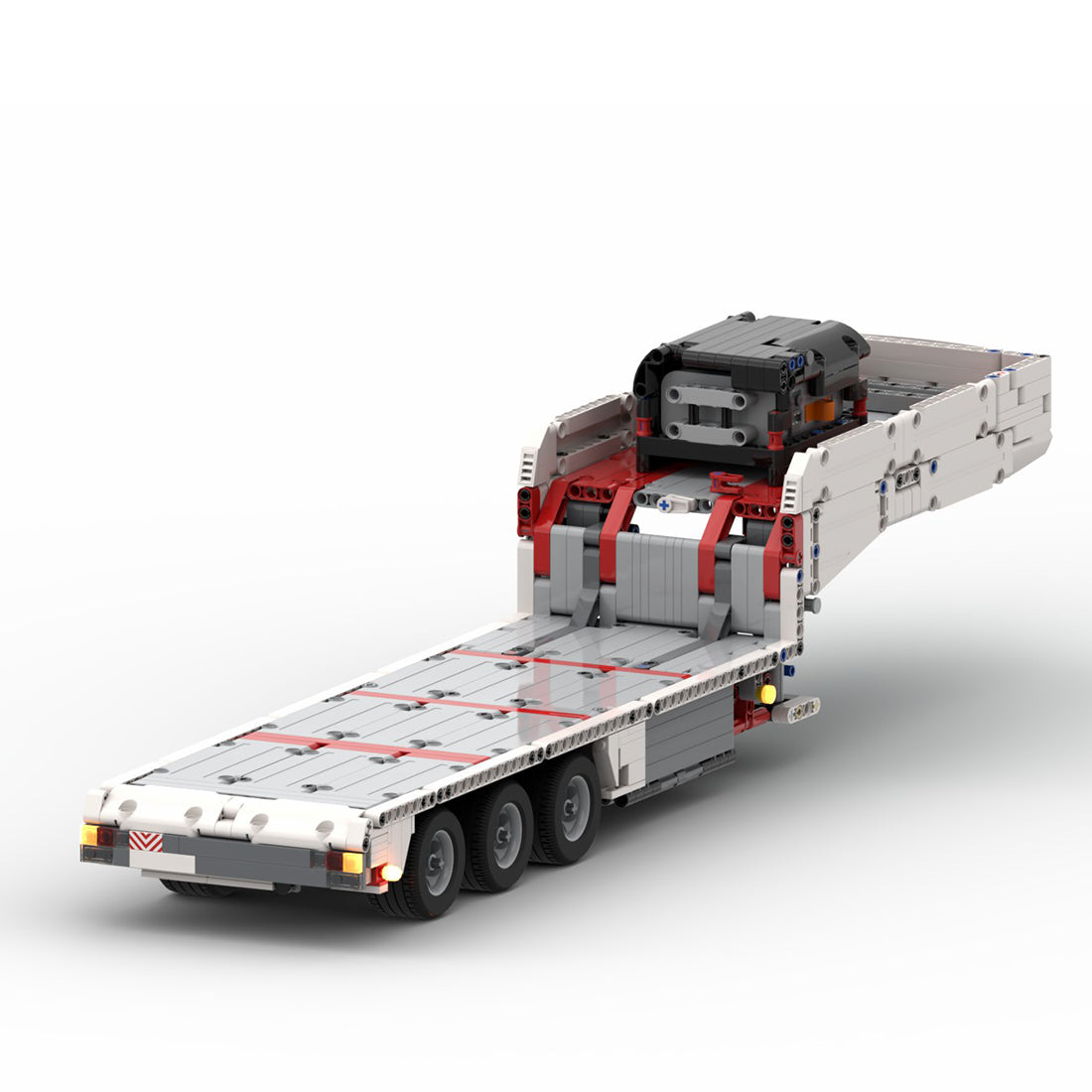 MOC-78480 Flatbed 3 axle trailer Building Blocks