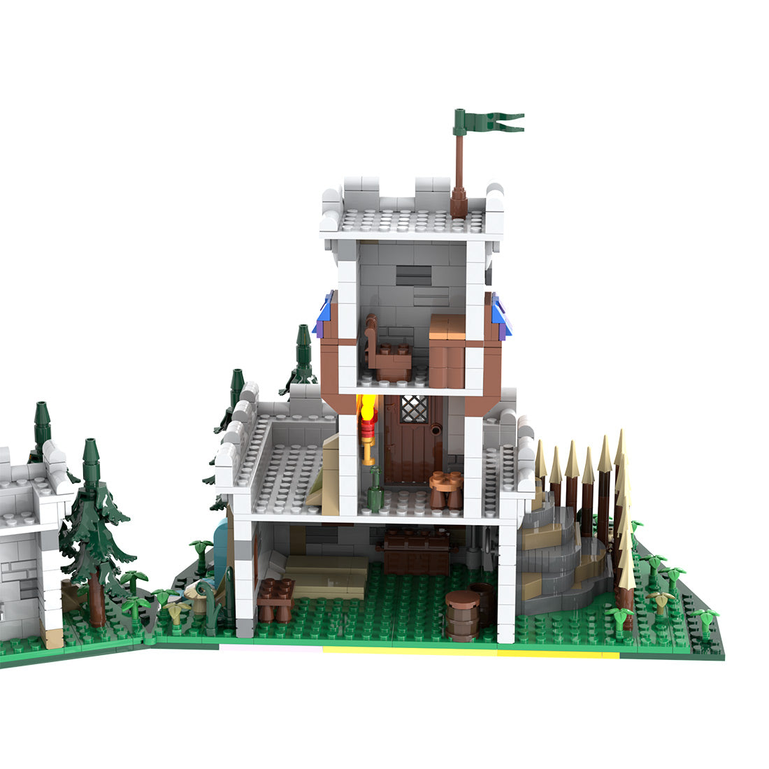 MOC-228153 Modular Medieval Outpost Tower Building Blocks