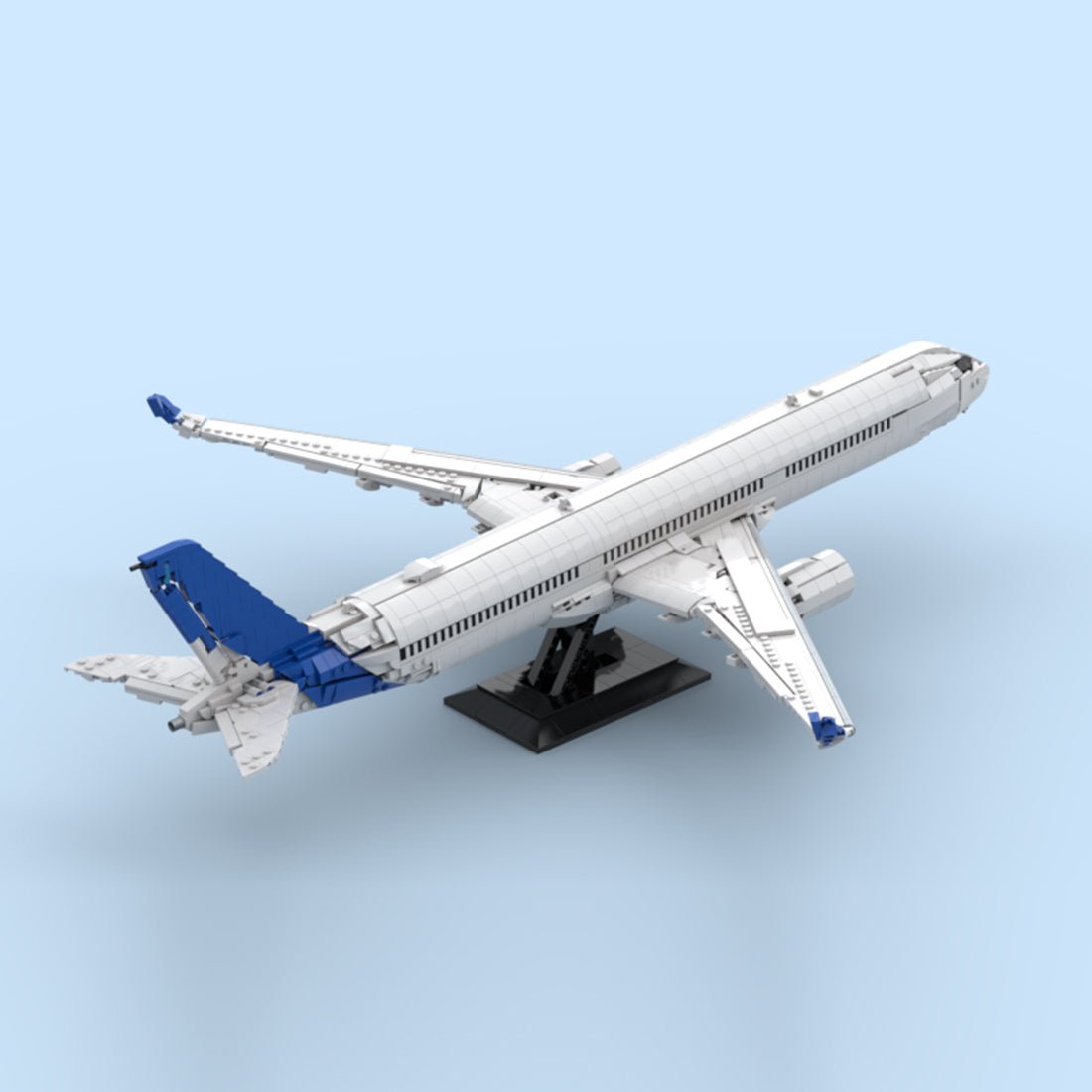 A350-1000 Factory Livery Widebody Airliner Building Blocks-LesDiy-Building Blocks-