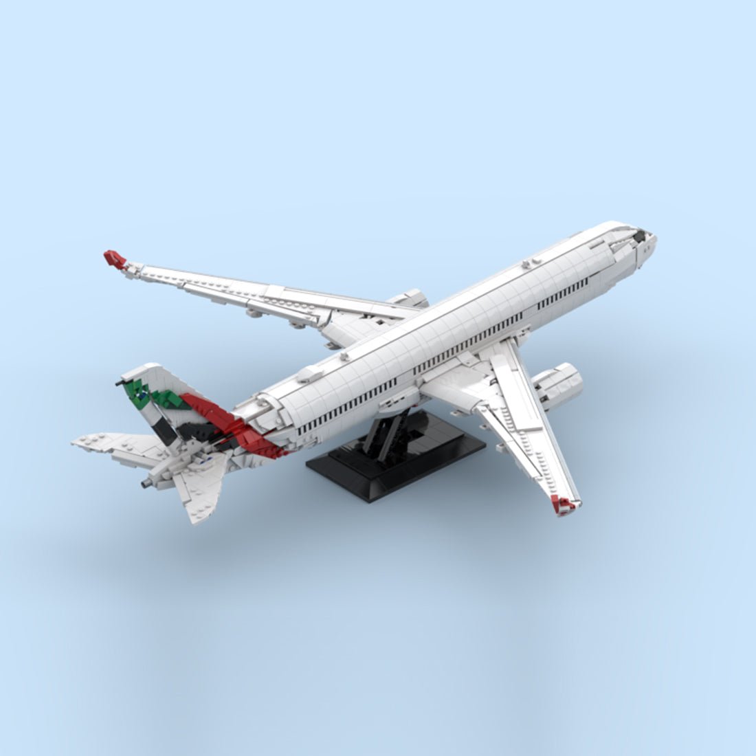 A350-900 UAE Livery Widebody Airliner Building Blocks-LesDiy-Building Blocks-