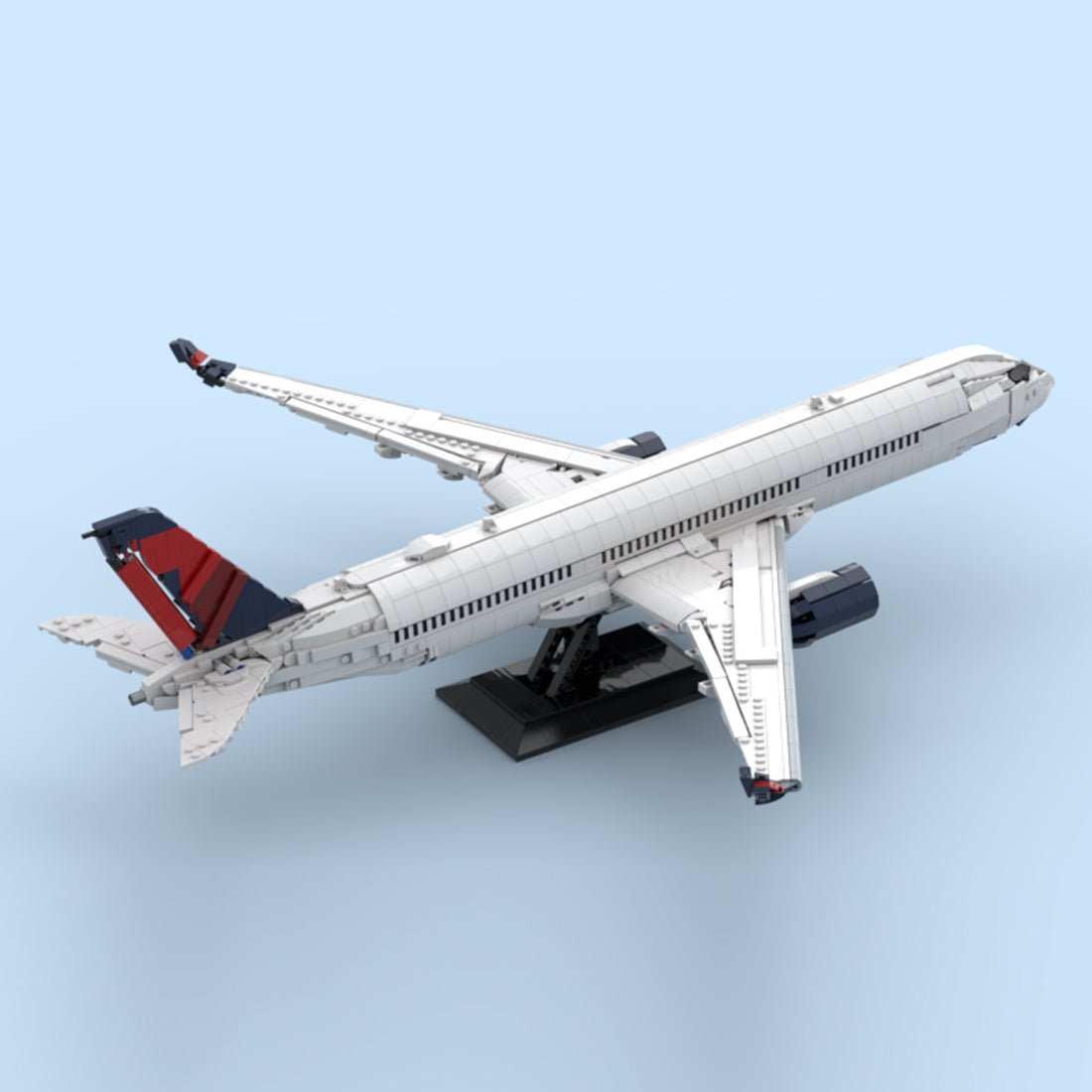 A350-900 U.S. Livery Widebody Airliner Building Blocks-LesDiy-Building Blocks-