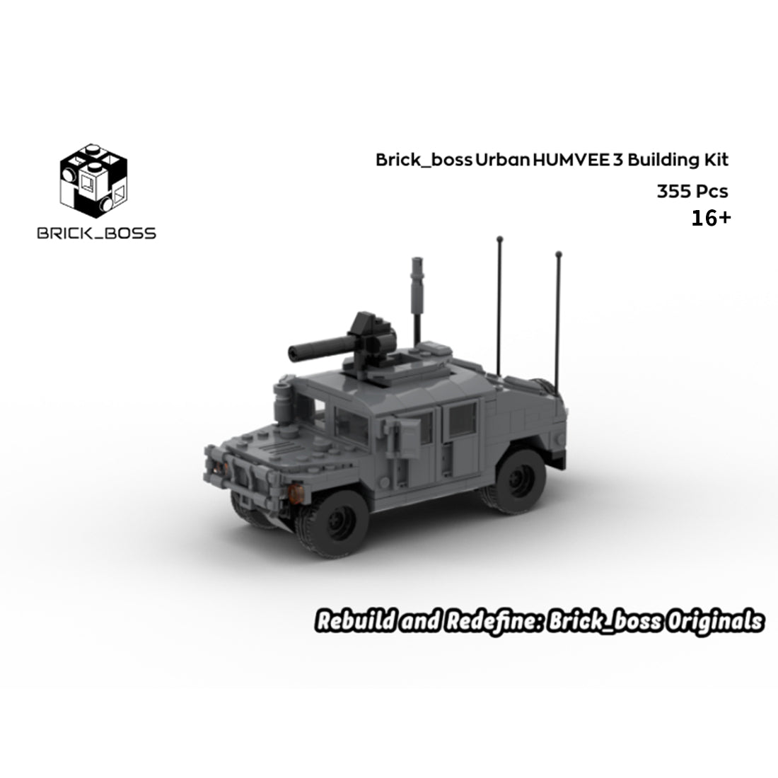 Urban HUMVEE 3 Modern Military Vehicle Building Blocks
