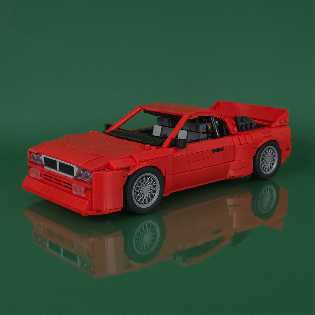 Italian Racing Sports Car Building Block (gobricks/red)