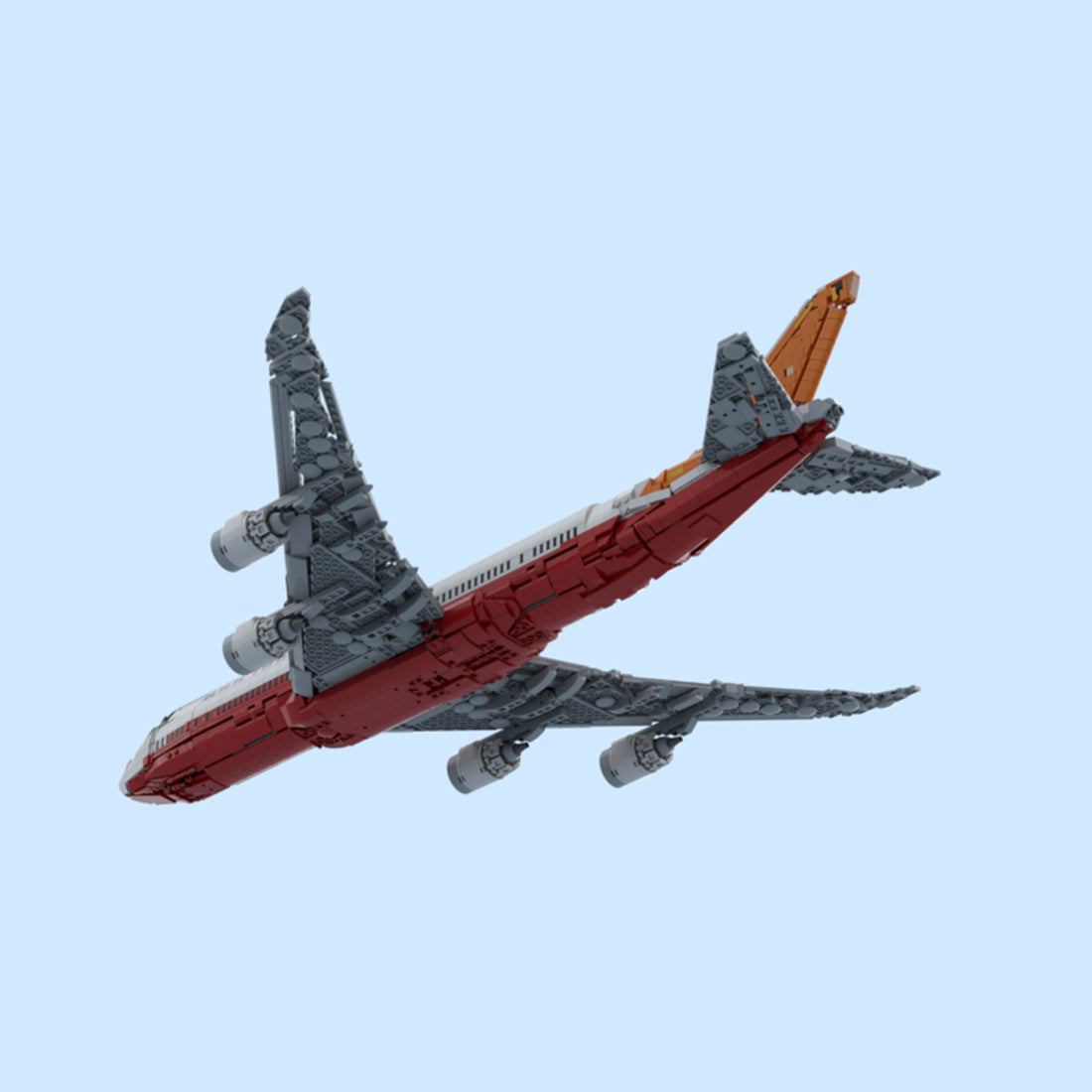747-8I Factory Livery Airliner Building Blocks