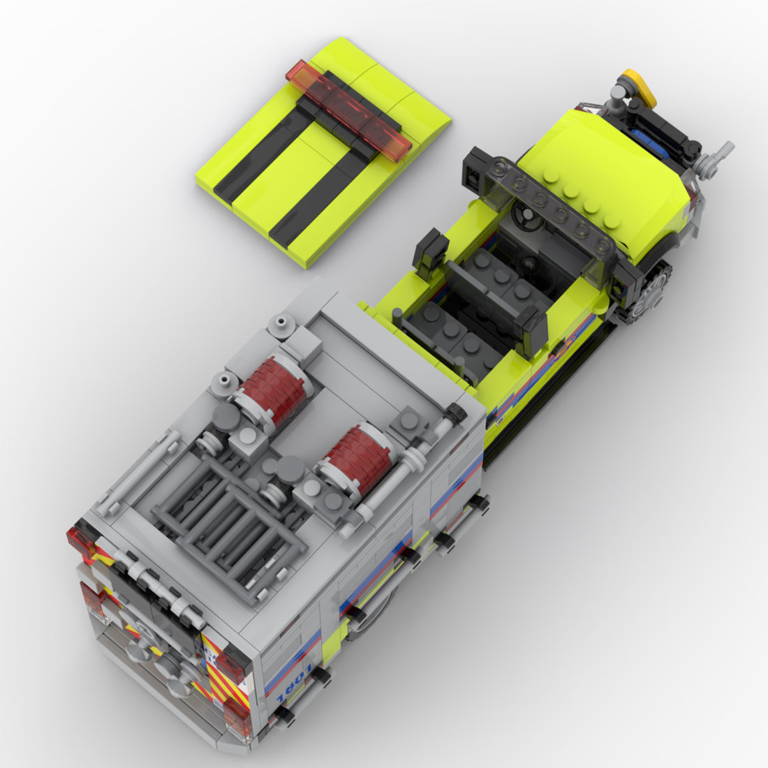 MOC-275558 Ford F-550 CAL OES Type 6 Wildland Fire Truck Building Blocks