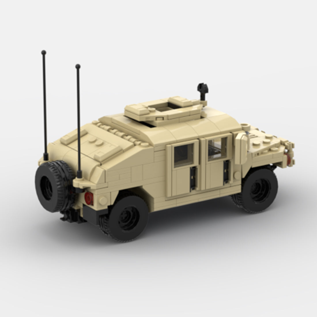 Desert HUMVEE 4 Modern Military Vehicle Building Blocks