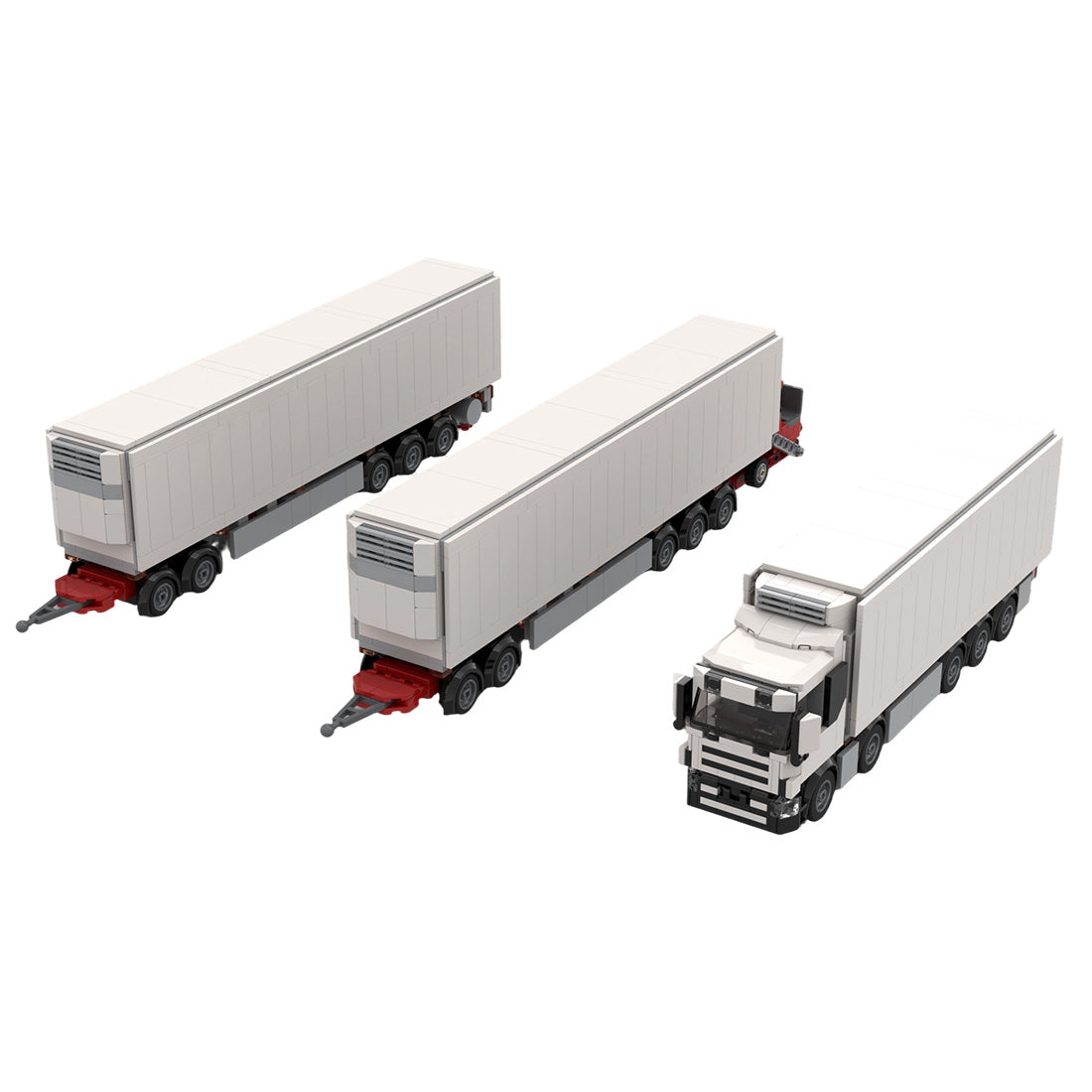 MOC-193350 Refrigerated Truck & Full Trailer Building Blocks