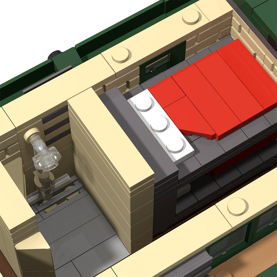 Classic European Canal Houseboat MOC Building Blocks