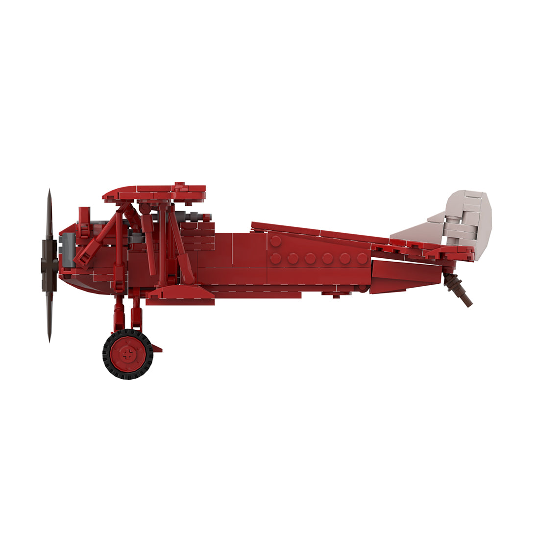 Classic Red Biplane Building Blocks