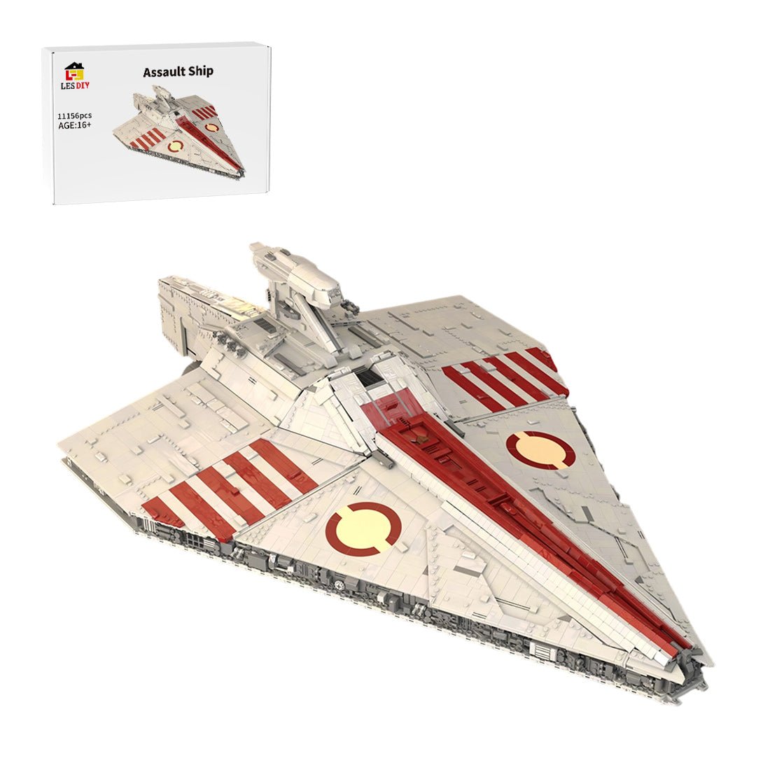 Acclamator-Class Assault Ship Building Blocks-LesDiy-Building Blocks-