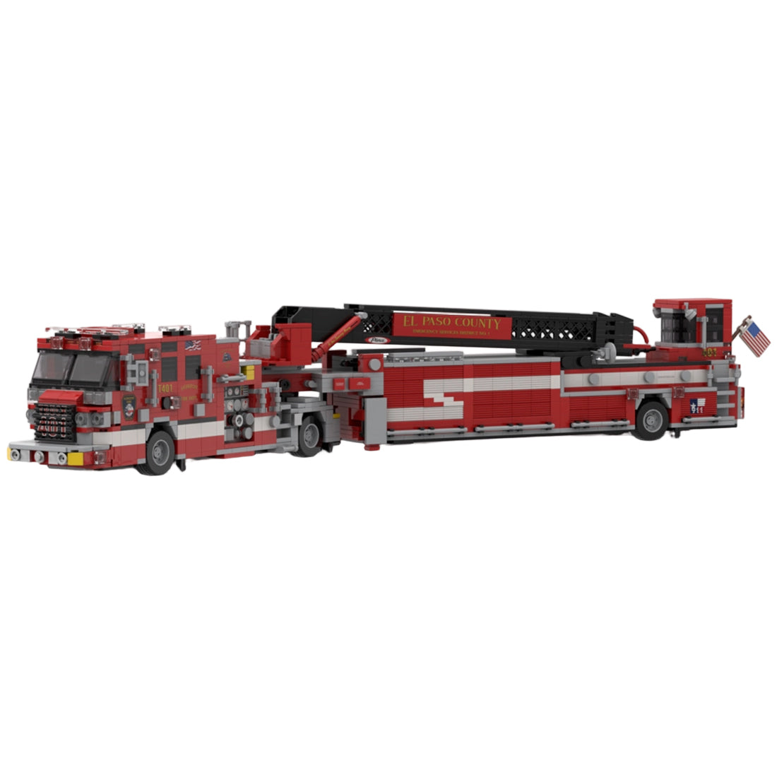 MOC-242542 2023 Pierce Quantum Tiller Ladder Fire Truck El paso County Building Blocks