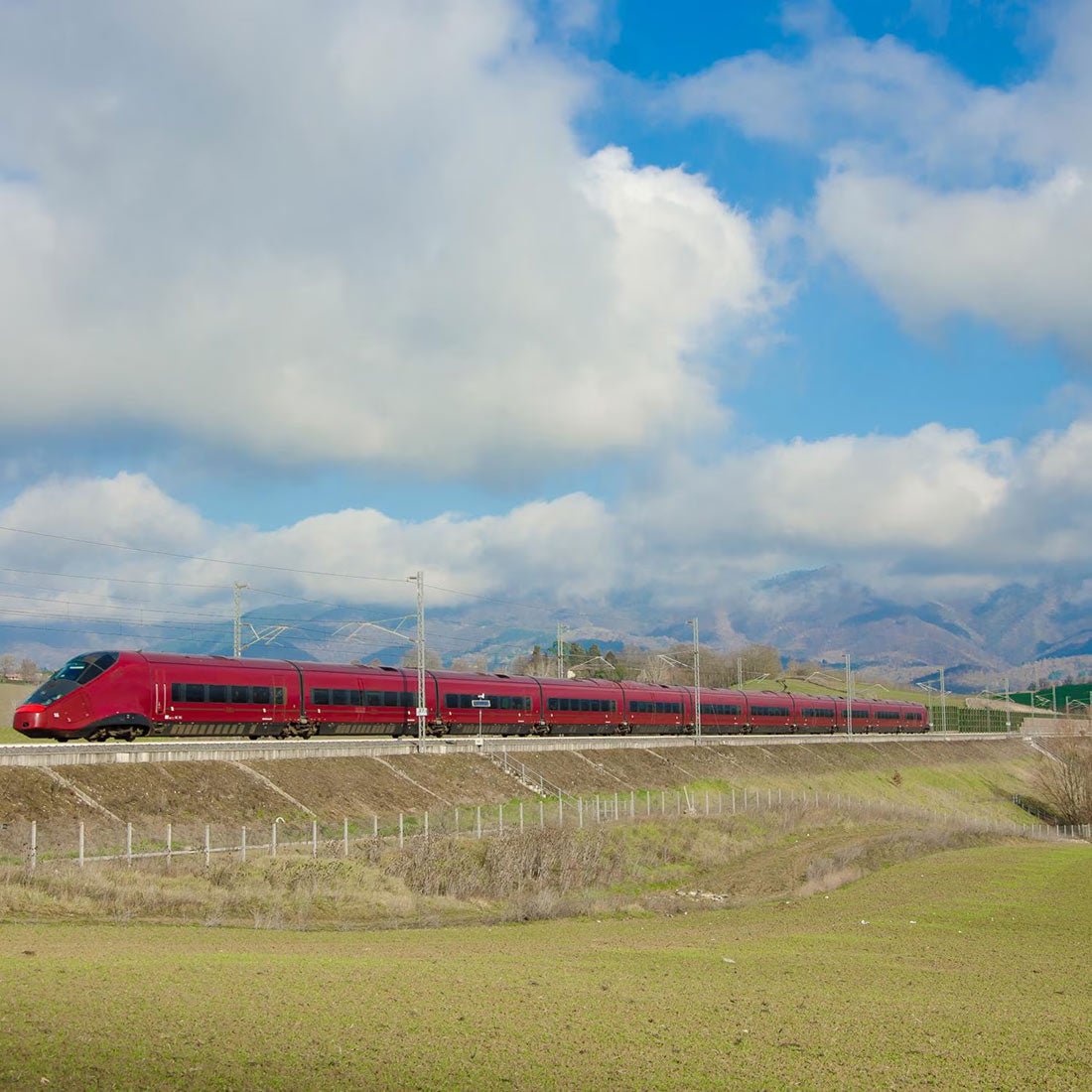 AGV - 575 Italo High Speed Train Building Blocks - Static Version - LesDiy - Building Blocks