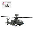 AH - 64 Apache Helicopter Military Building Blocks - Gray - LesDiy - Building Blocks