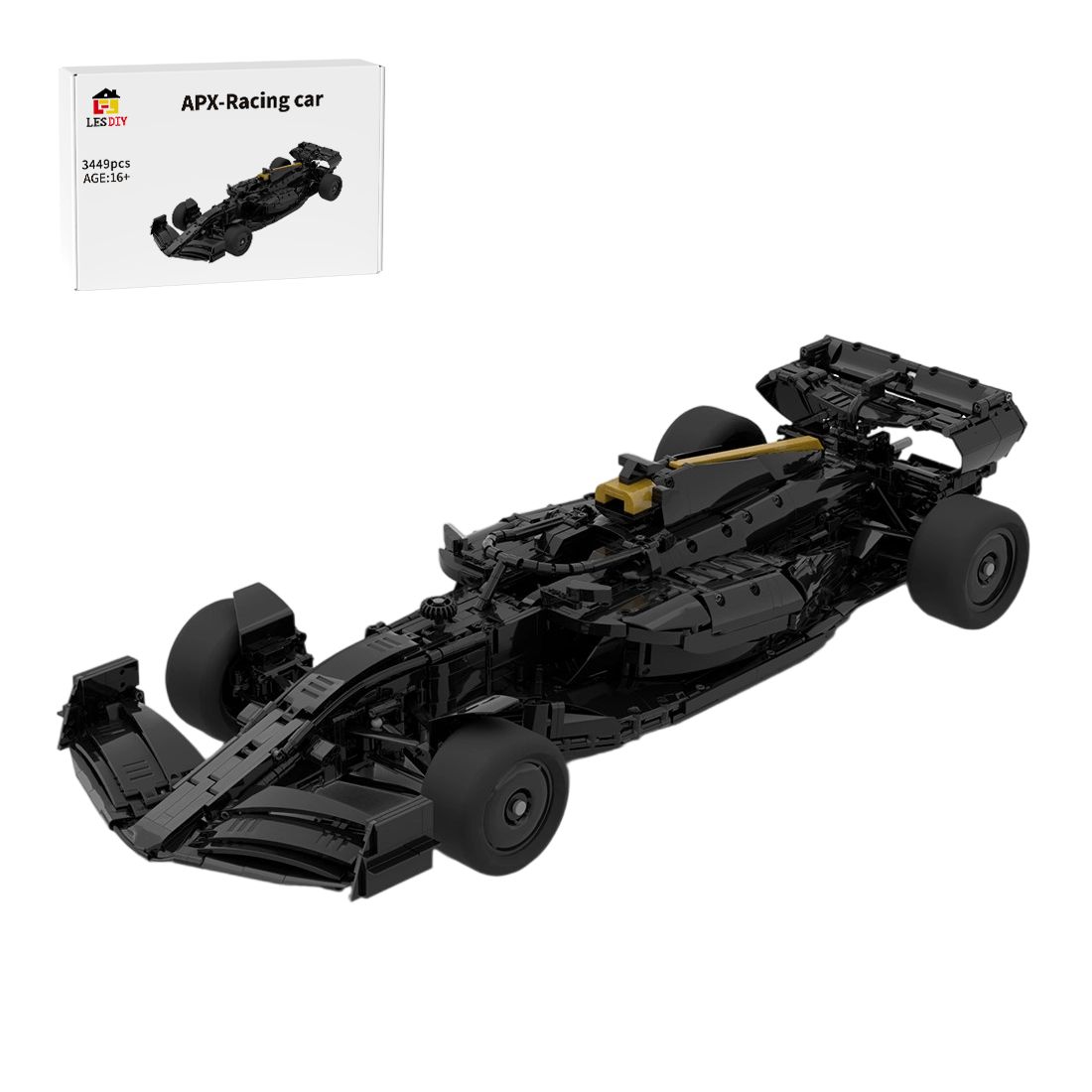 APX GP F1 Team 1:8 Scale From F1 The Movie Building Blocks - LesDiy -