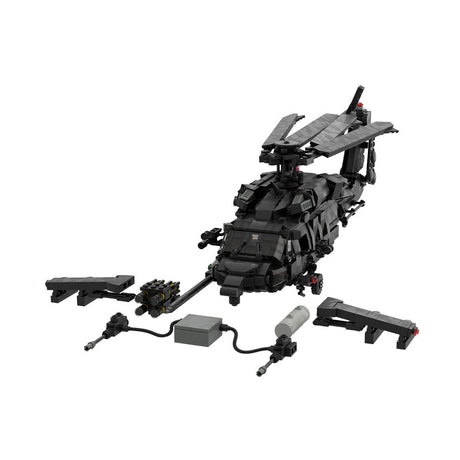 Armed Helicopter Assembly MOC Model Building Blocks - LesDiy - Building Blocks