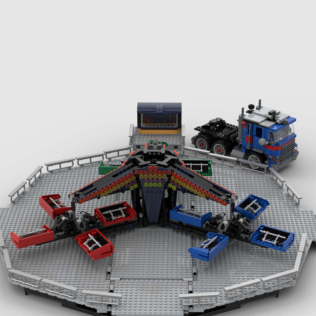 MOC- 201775 Fairground Twist Ride Building Blocks