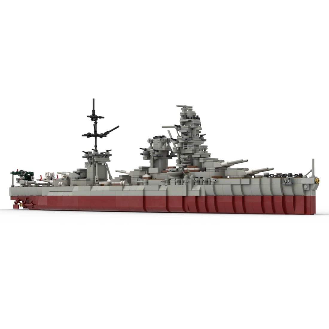 IJN Hyuga WWII Aviation Battleship Building Blocks