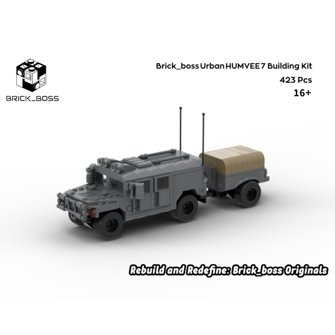 Urban HUMVEE 7 Modern Military Vehicle Building Blocks