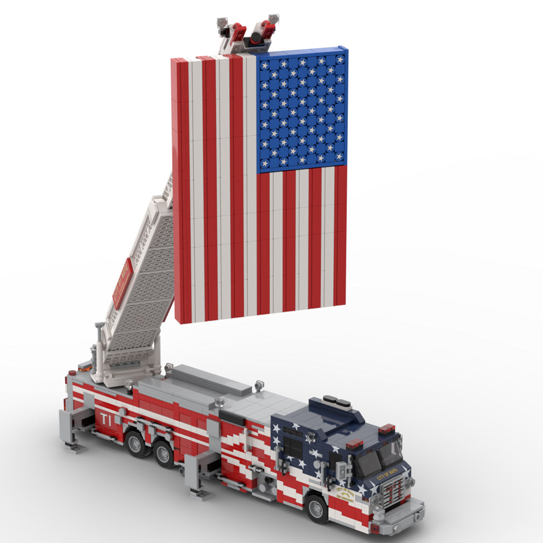 MOC-268463 2012 Pierce Velocity Fire Truck Napa City Truck 1 Building Blocks
