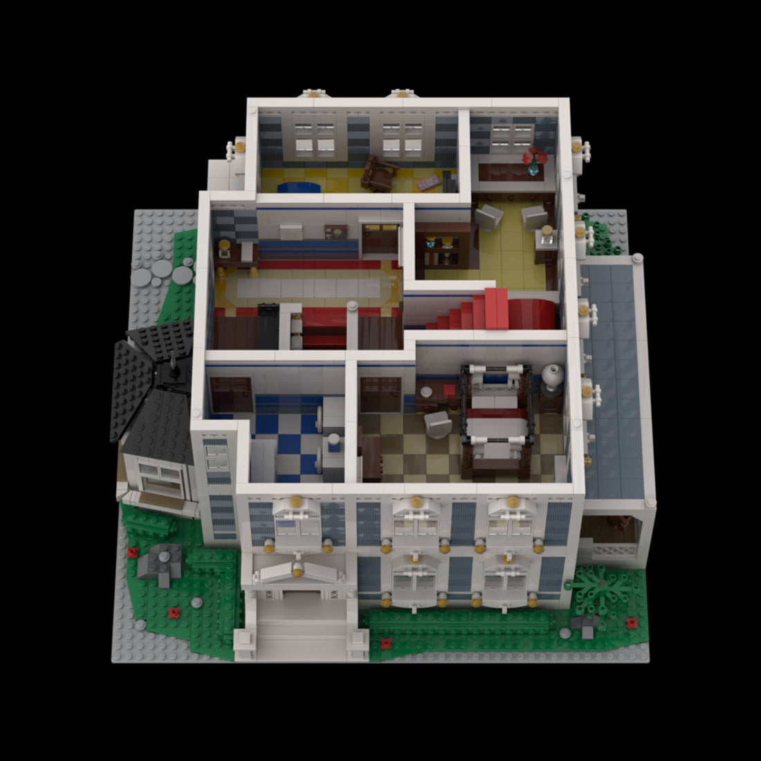 Victorian French Estate European Villa Building Blocks